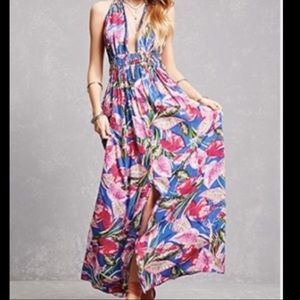 BohoMe multicolored floral maxi dress